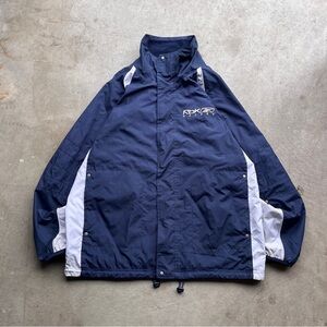 Vintage Y2K Reebok Hockey Reversible Zip-Up Jacket